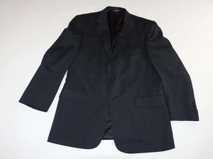 Evan Picone Men's Suit Jacket Size 42 Long Charcoal Gray 100% Wool Blazer 42L - Picture 1 of 9