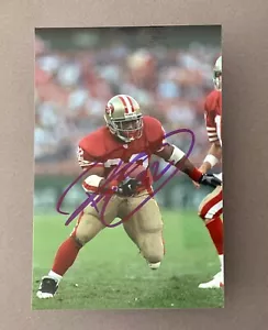Foto autografiada firmada de Ricky Ervins 4x6 troyanos 49ers de la USC - Imagen 1 de 1