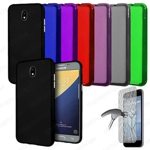 Funda carcasa + CRISTAL TEMPLADO SAMSUNG GALAXY J3 2017 Gel TPU Lisa Mate Color - Imagen 1 de 1