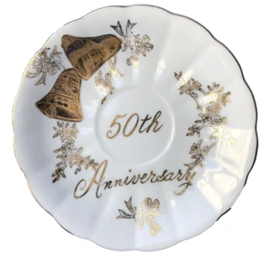 Norcrest Fine China C-666 50th Anniversary Gold Trim Saucer -Japan- Excellent! - Picture 1 of 4