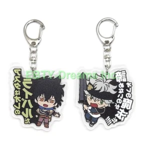 Set of 2 Black Clover Anime Acrylic Keychain Yuno, Asta v2 - Picture 1 of 2