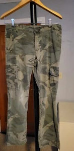 Wrangler Camo Cargo Pants, Youth Size 14 Husky, Adjustable Waist, - Picture 1 of 4