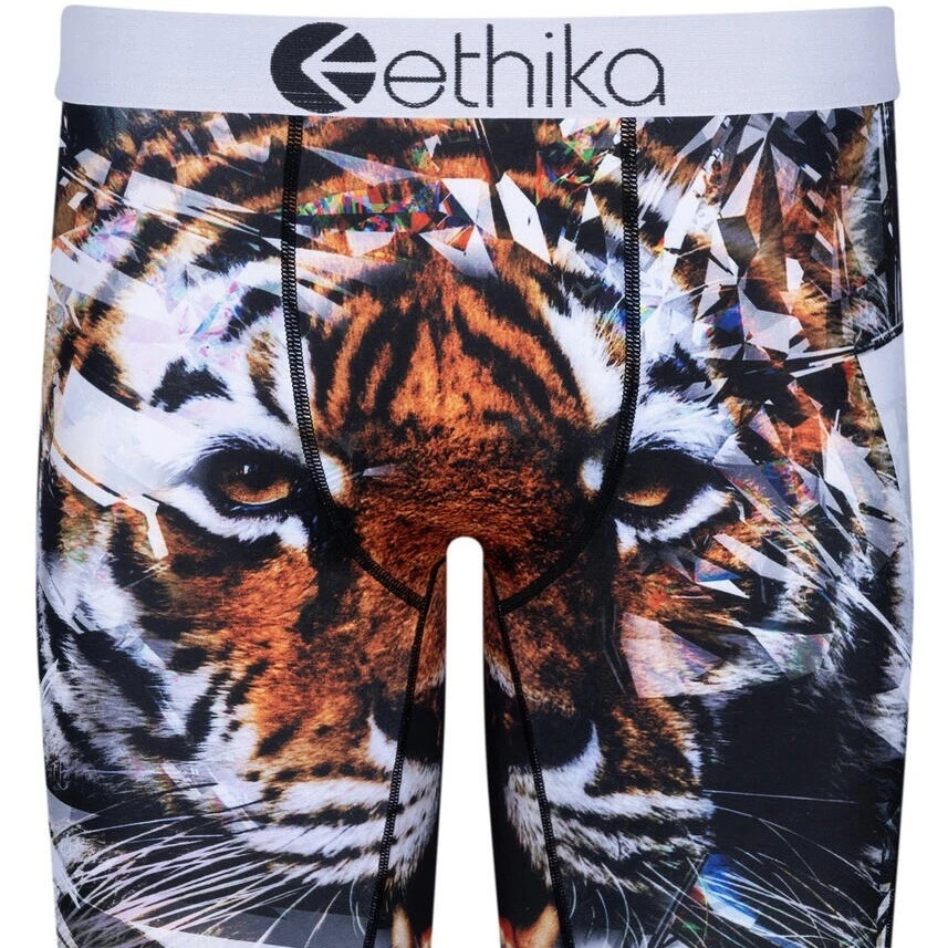 Ethika Herren Black OG Mid Unterwäsche – Weiches 4-Wege-Stretch, 92% Baumwolle