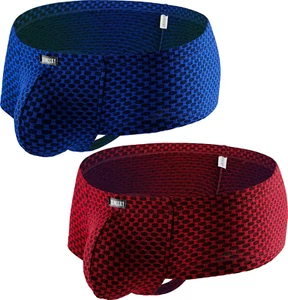 IKINGSKY Men'S Sexy Cheeky Boxer Briefs Mini Cheek Thong Underwear Sporty Pouch - Picture 1 of 12