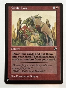 MTG The List Reprints Goblin Lore NM - Picture 1 of 2