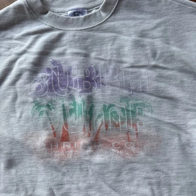 Bubba Gump креветки Co. Санта-Моника негабаритный толстовка джемпер MED пальма - Изображение 1 из 4