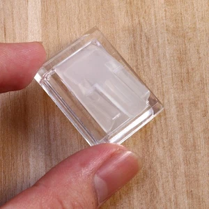 Pendientes cúbicos de acrílico con soporte de exhibición de anillos de 5 piezas - Imagen 1 de 12