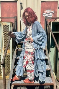 Jaded Gypsy Chambray Skies Duster Jacket - Picture 1 of 16