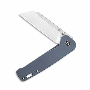 QSP Knives Penguin Liner Lock 130-R Messer 154CM & Blue Titanium - Bild 1 von 3