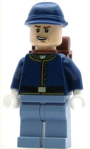 LEGO The Lone Ranger Minifigure Cavalry Soldier - Crooked Smile, Beard (Genuine) - Picture 1 of 1