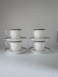 Lenox Debut Kristy Tea Cups & Saucers Set Of 4 - Picture 1 of 5