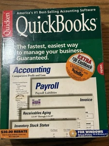 QUICKBOOKS 5.0 97 FOR WINDOWS 95 3.1 CD-ROM INCLUDED COMPLETE - Picture 1 of 4