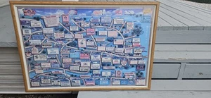 BARNEGAT BAY TOMS RIVER GOOSE CREEK 1712 BILD UND RAHMEN Sammlerstück RAR - Bild 1 von 13