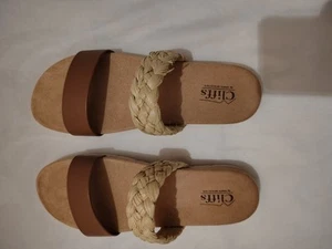 Cliffs by White Mountain Womens Tonic Slip on FootBed Slide Sandals New - Picture 1 of 3