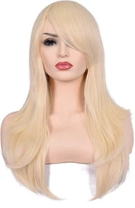 morvally 23 inches Long Curly Wig Big Wave Heat Resistant Synthetic Hair - Picture 1 of 8