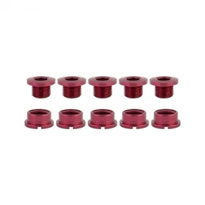 Origin8 Single-Ring Chainring Bolts, Alloy, Red - Picture 1 of 1