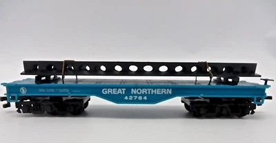 HO Gauge Custom Built Great Northern Heavyweight 6 Wheel Trucks with Steel Load - Image 1 of 4