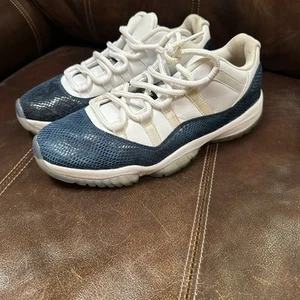 Jordan 11 Navy Snakeskin Herren Größe 9,5 ohne Karton - Bild 1 von 7