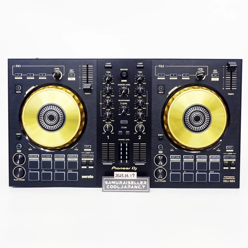 Pioneer DDJ-SB3  DJ Controller Gold 2021 Limited DDJSB3N DDJ-SB3-N Japan Used - Image 1 of 4