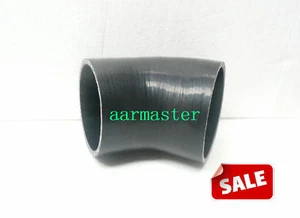 Silicone 45 degree Elbow Hose 102mm /4 inch Black - Picture 1 of 2