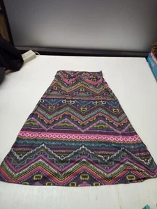 Bobbie Brooks Maxi Skirt Size 14/16 Multicolored Geometric pattern  - Picture 1 of 4