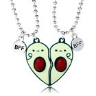Children's necklace a pair of avocado necklaces iron attract good friend BFF Nec