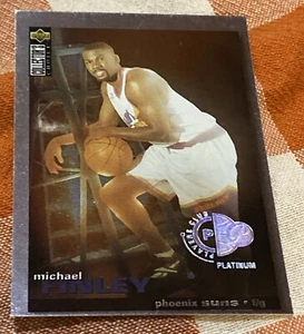 1995-96 Collector's Choice Player's Club Platinum Michael Finley Rc Rookie - Picture 1 of 3