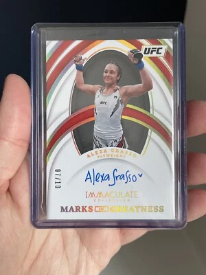 Alexa Grasso Marks of Greatness Auto Gold /10 - 2022 Panini Immaculate UFC - Image 1 of 2