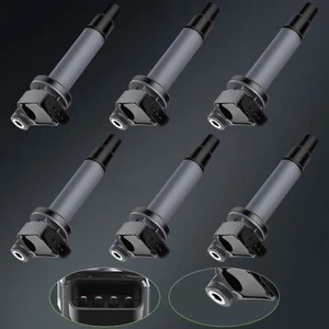 Set of 6 Ignition Coils For 1998-06 Toyota Camry Avalon Lexus ES300 RX300 UF267 - Picture 1 of 13