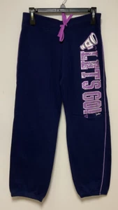 Justice “Cheer!” Draw String Purple Joggers - Size 16 Girls Youth - Picture 1 of 4