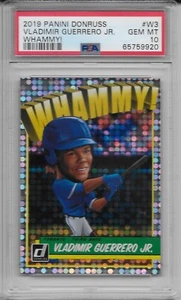 Panini Donruss Vladimir Guerrero Jr. 2019 Whammy! RC PSA 9 - Blue Jays - Pop 33 - Imagen 1 de 1