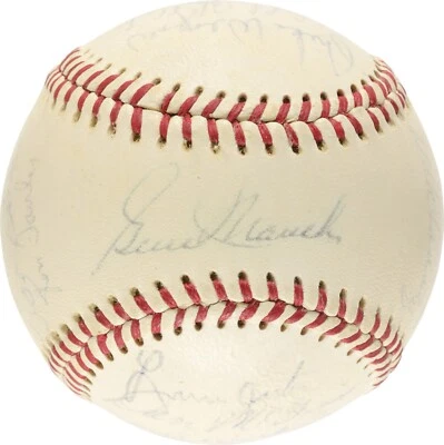 1969 Montreal Expos Inaugural Season Team-Signed Baseball Beckett - Image 1 of 4