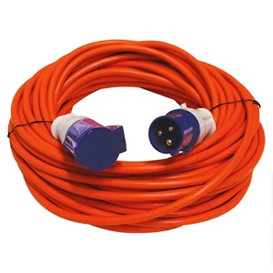 Extension Mains Cable Lead Orange 10 Metre 230v Caravan Camping Electric Hook Up - Picture 1 of 6
