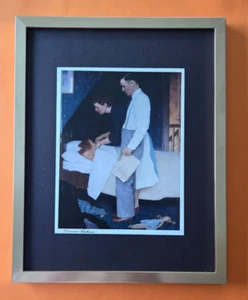 NORMAN ROCKWELL + Signed 1970's Print Mounted and Framed + Beautiful. - Picture 1 of 3