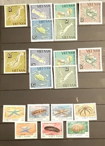 VIETNAM MARISCOS-VIDA MARINA 3 JUEGOS PERFORADOS E IMPERMEABILIZADOS MNH - Imagen 1 de 1