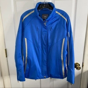 DESCENTE BLUE VINTAGE INSULATED SKI JACKET SIZE 12 - Picture 1 of 12