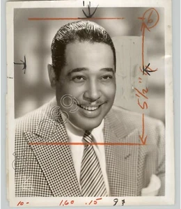Famous Musician Composer DUKE ELLINGTON Headshot Bandleader NYC 1948 PRESS PHOTO - Picture 1 of 2