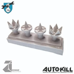 Zinge Industries - AutoKill - Gaslands Slasher Wheel Spikes - 20mm scale S-DMH02 - Picture 1 of 1