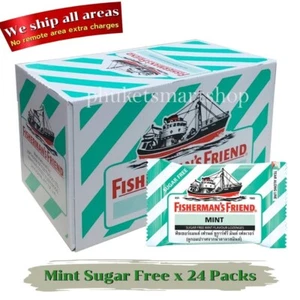 Fisherman's Friend Lozenges Cough Suppressant Sore Throat Mint Sugar Free x 24 - Picture 1 of 5