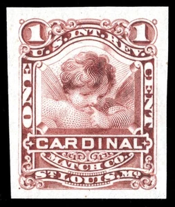RO58P3 Private Die Proprietary Match Stamp Trial Plate Proof on India Paper - Picture 1 of 1