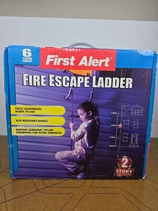 First Alert 2-Story Fire Escape Ladder 14 Feet Steel Anti-Slip New Never Used - Picture 1 of 21