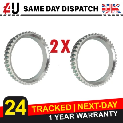 2X Anillo Reluctor ABS para KIA Sportage (2004 ON) Frontal Izquierdo o Derecho Foto 1 de 4