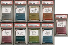 PSA 10 - Yu Nagaba Eevee Promo Card Complete Set Pokemon Japanese SV-P - 9 cards