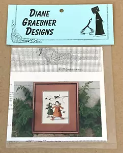 Diane Graebner "Break-Up Celebration" Amish Girls Cross Stitch Pattern NIP - Picture 1 of 2