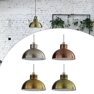 Vintage Ceiling Light Shade Easy Fit Pendant Metal Lampshade Kitchen Living Room - Picture 1 of 13