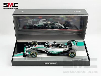Mercedes AMG F1 W06 Lewis Hamilton US GP USA 2015 World Champion 1:18 MINICHAMPS - Image 1 of 4
