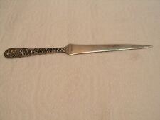 Vintage Sterling Letter Opener Kirk & Son Minty Repousse VERY NICE!