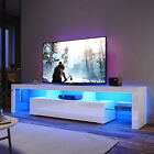 Tv Cabinet Entertainment Unit Rgb Led Gloss Furniture 130/150/160/180/200cm