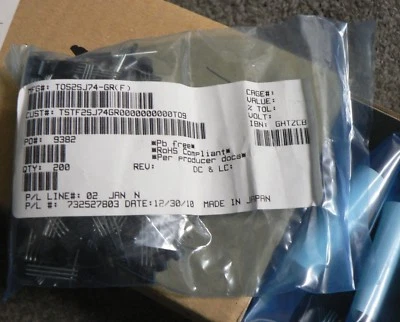 QTY 20 - 2SJ74 Toshiba J-FET Transistors 2SJ74GR - NEW UNUSED - Audio Low Noise - Image 1 of 4