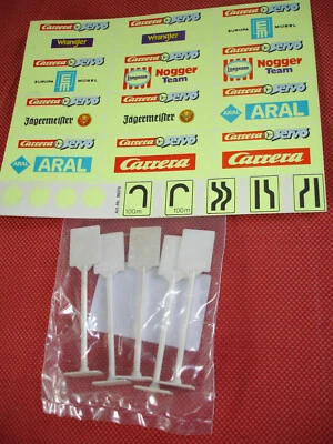 CARERRA SERVO 132 CARRERA SERVO 132 HELUX LEUCHTBANDE AUFKLEBER # 89370 M. 5 SCHILDER NEU